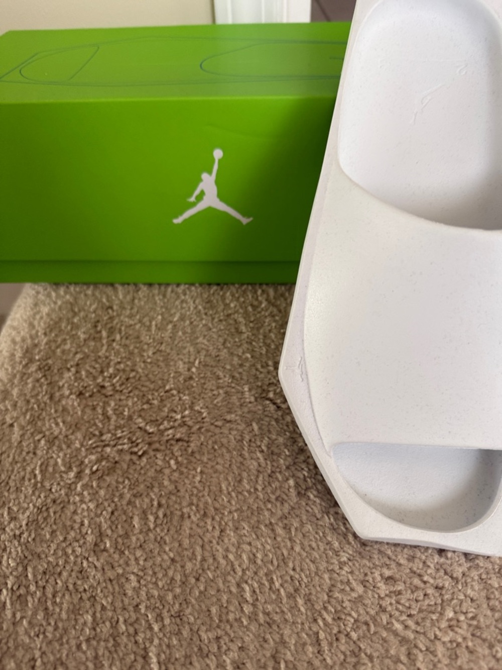 Nike Jordan White Slide Sandal - White